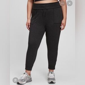 GAP Gapfit Brushed Tech Jersey Charcoal Joggers - XL